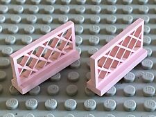 2 x LEGO ParaPink Fence Pink Barrier Ref 3185 / Set 6416 6409 6403 6401 ...