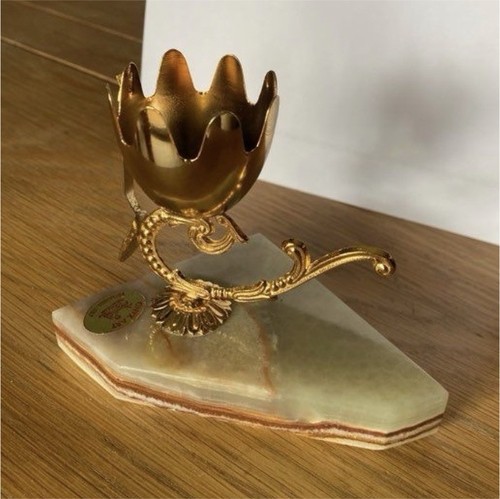 Coquetier ancien onyx - ancien, art