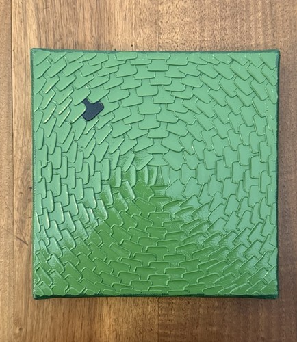 Tableau abstrait vert - vert, bleu