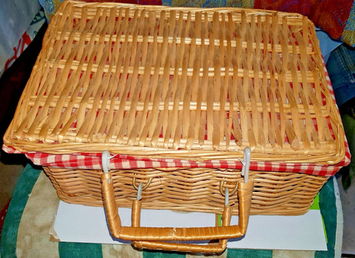 Petite valise mallette rotin - valise,