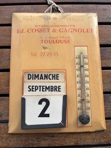Thermomètre calendrier - ,