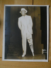 1934 Signed / Autograph Photo of Entertainer Peg Leg Bates "Blackbirds"