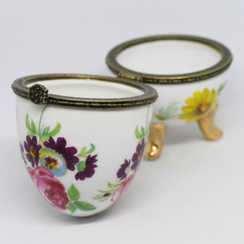Oeuf porcelaine motif - porcelaine,