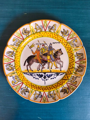 Assiette tapisserie bayeux - tapisserie,