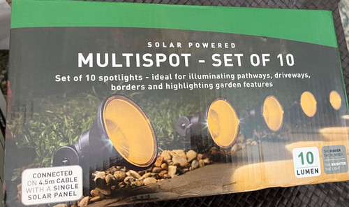 Solar powered multispot - -, set