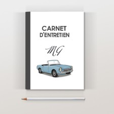 Carnet d'entretien MG MGB bleu