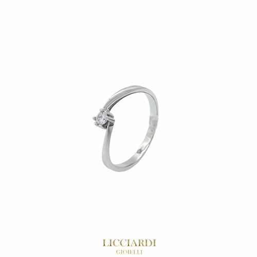 Bague solitaire femme blanc - bague,