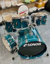 Sonor AQ1 Studio Shellset en " Carribean Bleu " - 20,10,12,14 " + 14x6 "