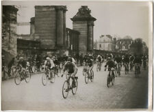 Photo Argentique Vélo Course Dunlop à Versailles Vers 1930