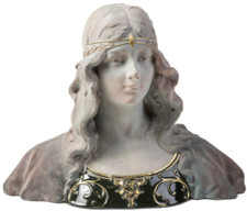 Buste 19e signé JACOBS Grès