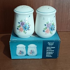 Coffret Salière Et Poivrière En Céramique Bouquet Provincial Thaïlande,Stoneware