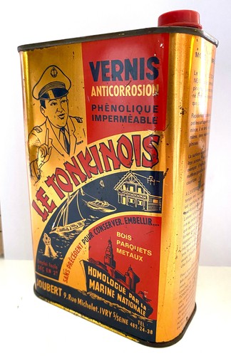 Ancien bidon vernis - ancien,