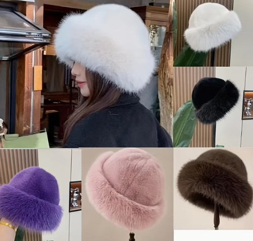 Bonnet fourrure femme hiver - bonnet,