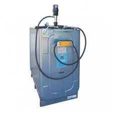 Cuve à Huile Double Paroi 1000L CEMO - Pompe Pneumatique Rapport 3,5:1, Débit 21