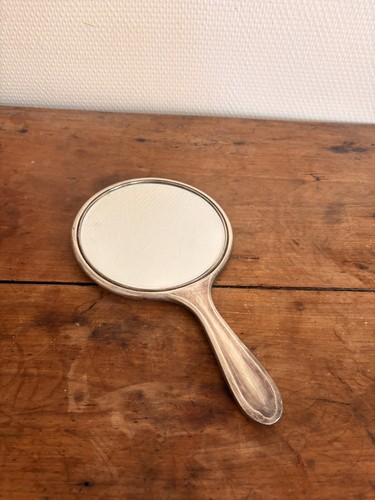 Miroir main ancien métal - a,