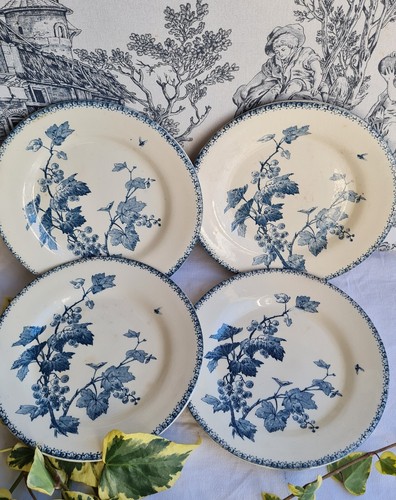 Anciennes assiettes plates - 4,