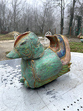 Canard en bois massif et en