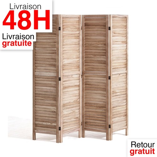 Vevor paravent bois pliable - vevor, 4