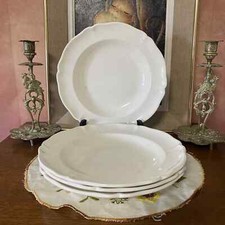 4 assiettes creuses faïence