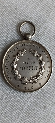Médaille argent massif - médaille,