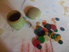 Jeux de puces ancien en bois 1950 vintage