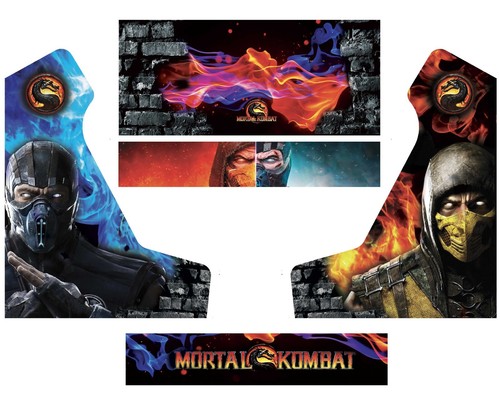 Stickers bartop mortal kombat - stickers,