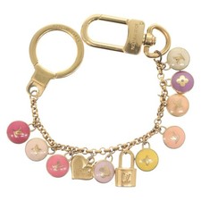 LOUIS VUITTON Porte Cles Chainne Pastille Key Holder Metal M66005 Auth 141199