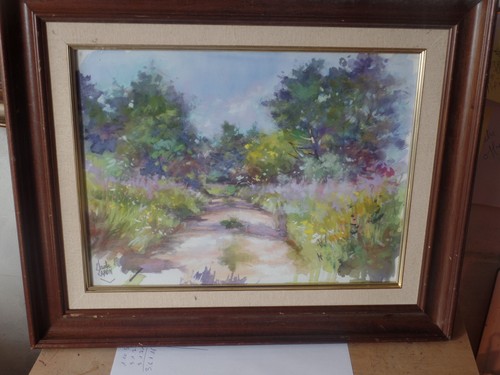 Tableau pastel claude carvin - claude,