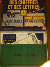 Jeu De Société: DES CHIFFRES ET DES LETTRES de 1987. Nathan. Complet