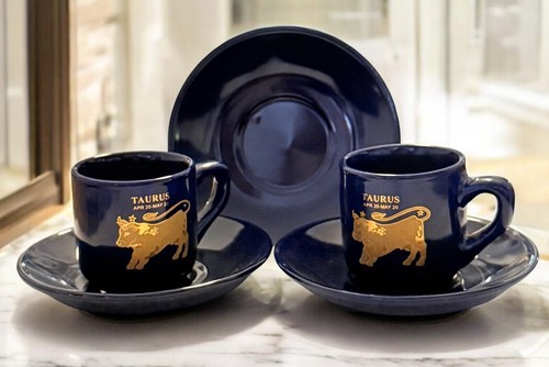 Demitasse cups 3 saucers - 2,