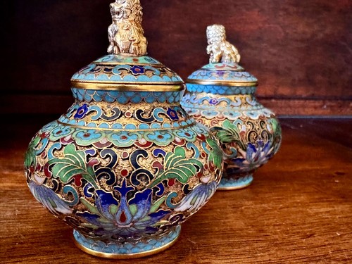 Paire pots chinois - de,