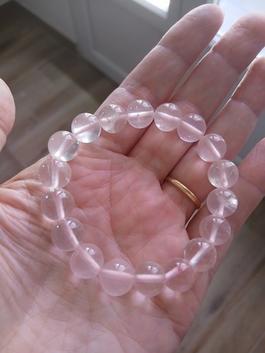 Bracelet quartz rose boules - , 10