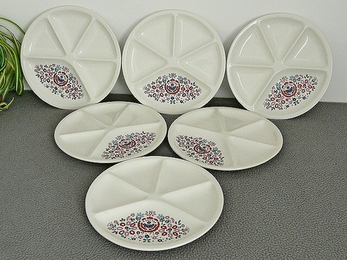 Grandes assiettes plates - 6,