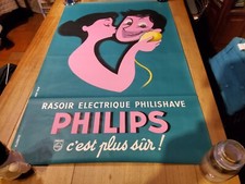 ANTIQUE/VINTAGE ORIGINAL POSTER PHILIPS 1950s