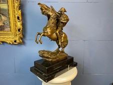 Bronze Sculpture of Napoleon on horse on a marble base after Claude