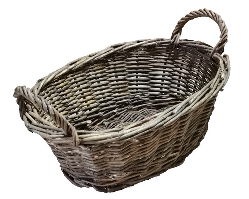 Ancien panier osier tressé - ancien, en