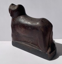 Moshe Gutbir (Russe/Israélien, 1902 - 1999) Rare sculpture en bois d'olivier ...
