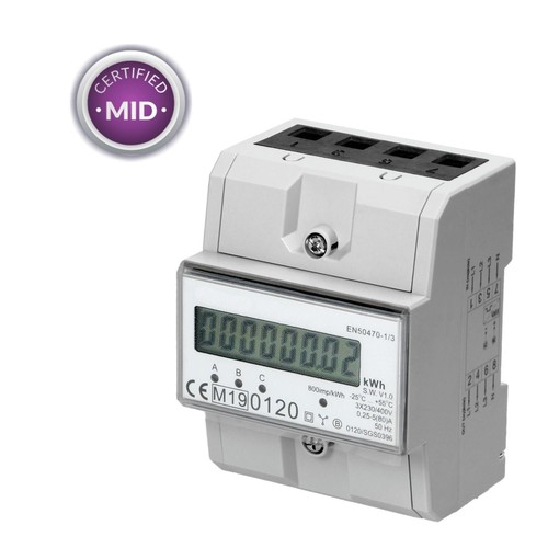 Compteur électrique triphasé - électrique,