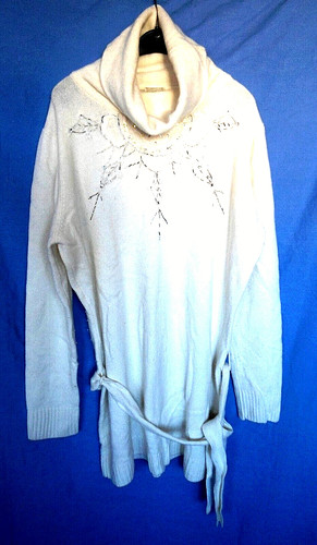 Beau pull tunique neuf blanc - beau,