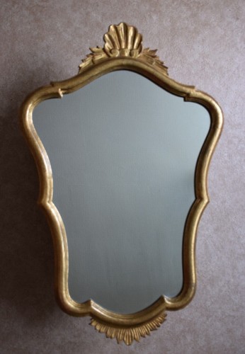 Grand miroir ancien - , bois
