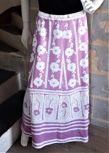 Jupe vintage parme - , à
