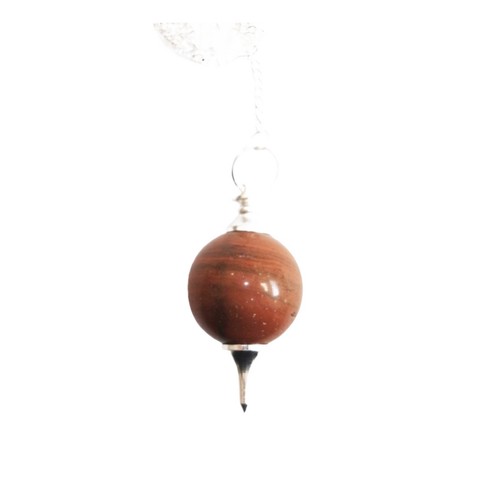 Pendule jaspe rouge - –, boule