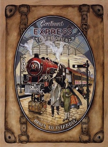 Toile tableaux train - , orient