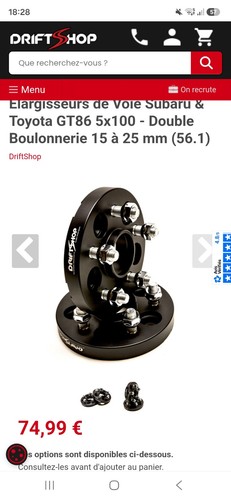 Elargisseur voie 5x100 - elargisseur,