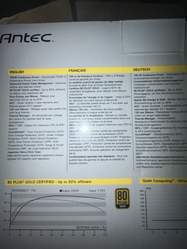 Alimentation modulaire 750 - alimentation, pc