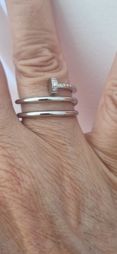 Bague réglable forme clou - bague,