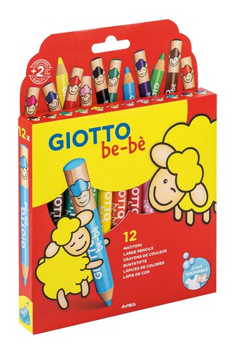 Etui maxi crayons - 12, +