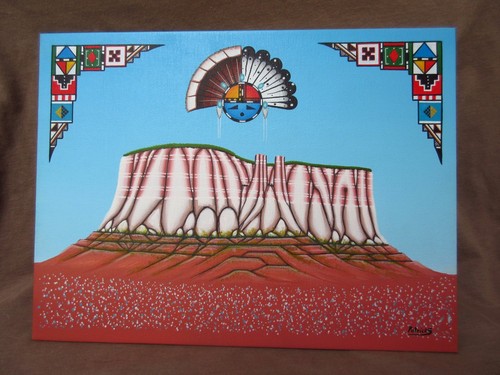 Zuni acrylique sur toile - zuni, board