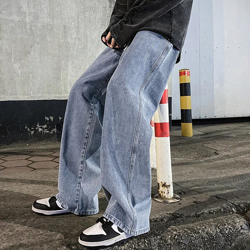 Washed denim jeans y2k - washed,