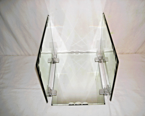 Miroir triptyque mural - -, bords